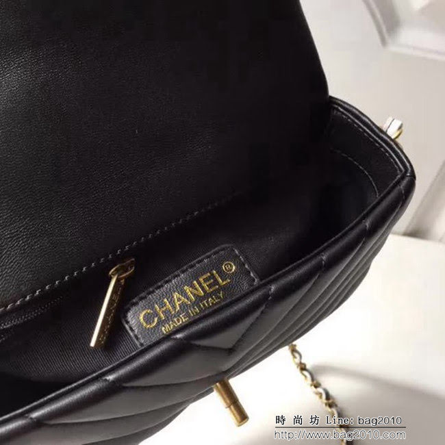 香奈兒CHANEL 18春夏系列新款 鏈條mini cf 塗鴉彩色皮質鏈條包 DSC1007